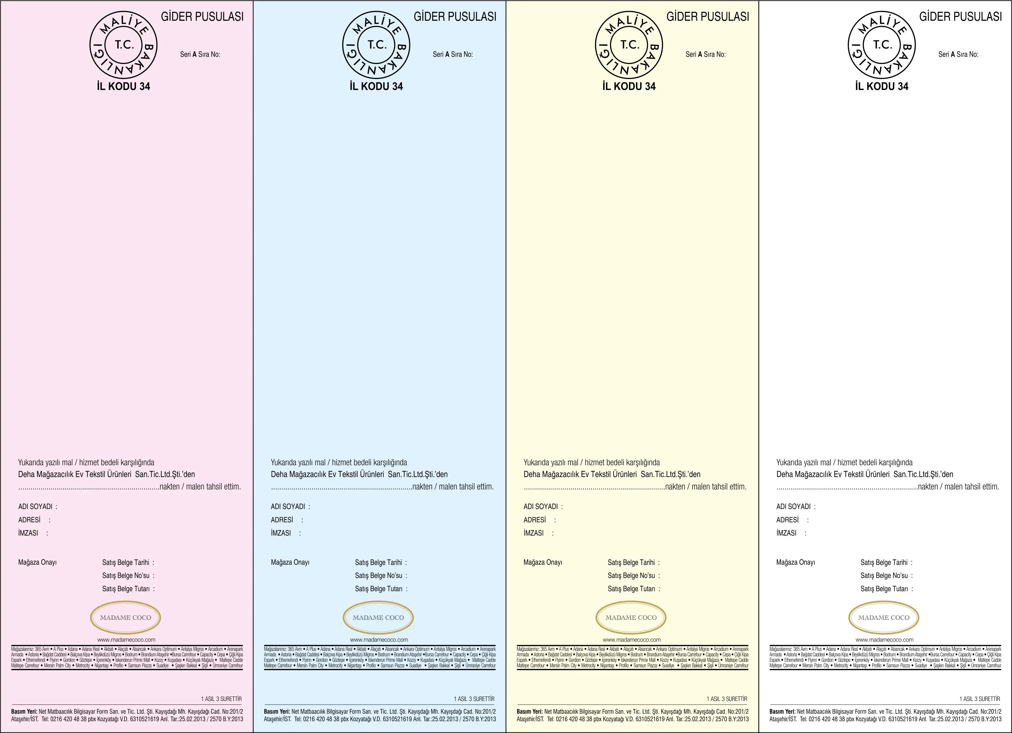 Gider pusulası örneği