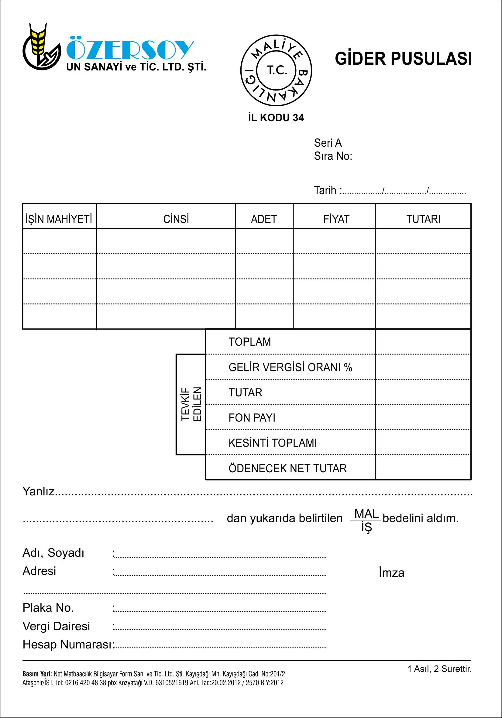 Çok nüshalı pusula